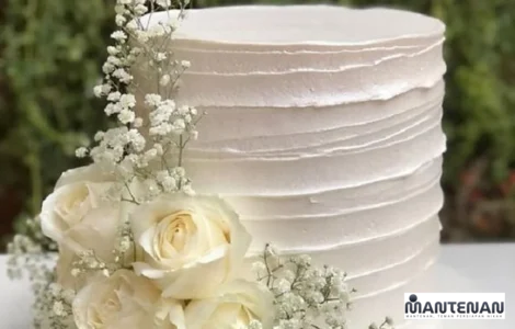 desain kue pengantin satu tingkat